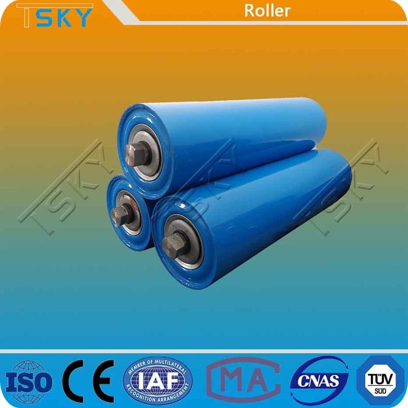 Blue Customized Size DIN Conveyor Idler Roller